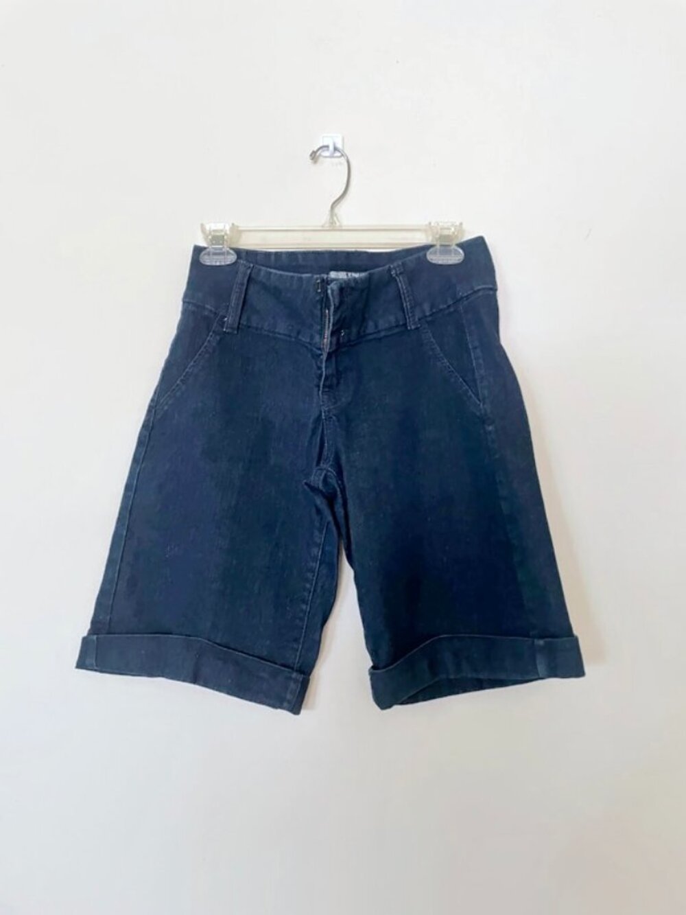 17/21 Exclusive Denim. Classic navy blue jean shorts